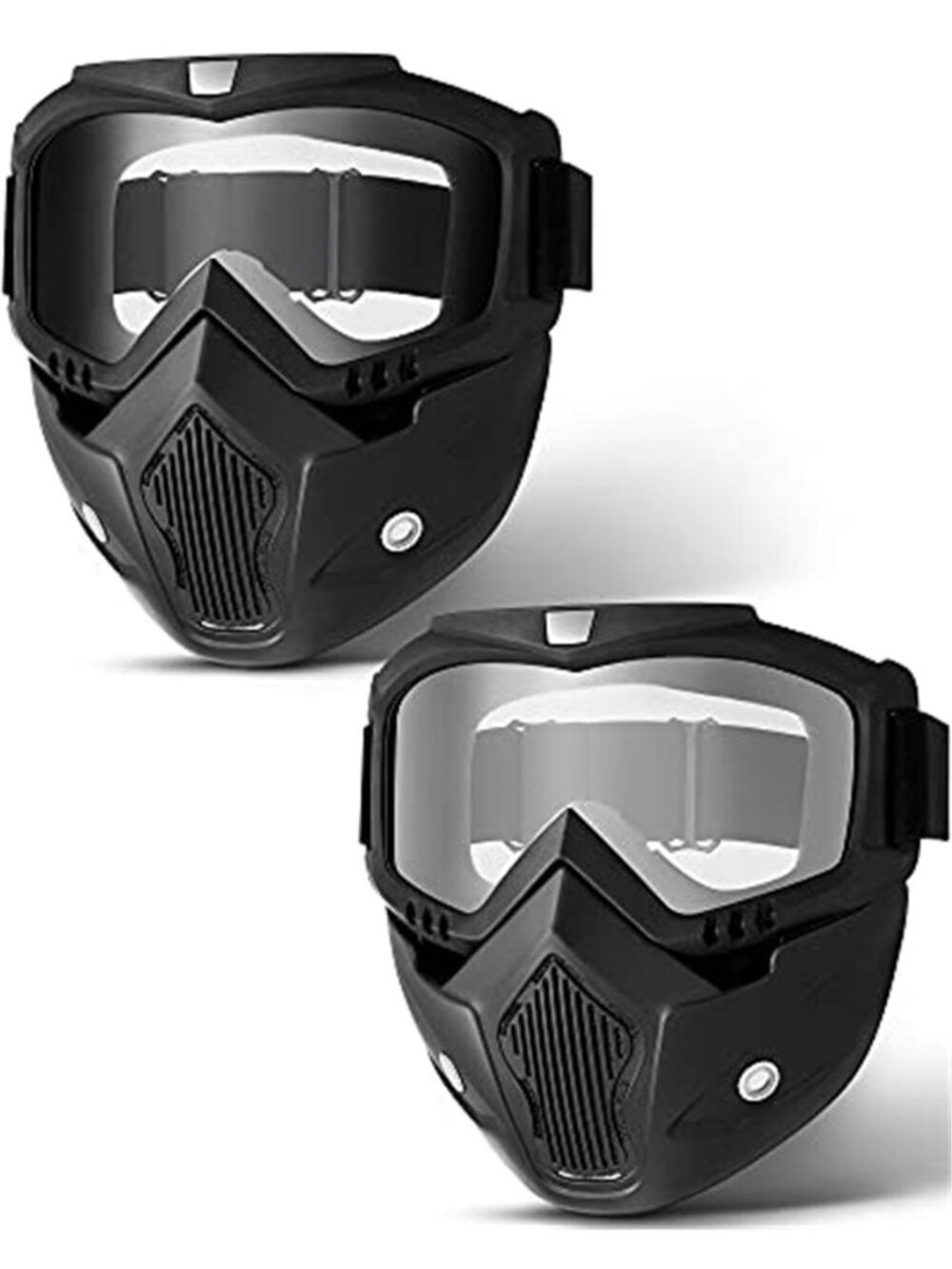 Motorcycle Goggles Face Mask Tinted Windproof Dustproof Motocross Riding Gear